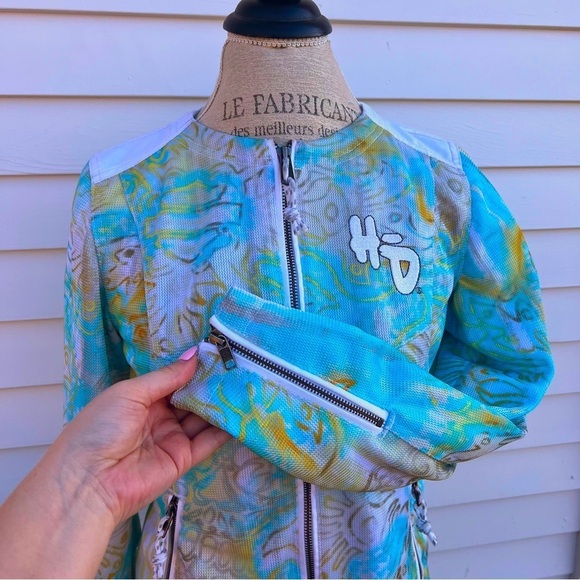 HARLEY-DAVIDSON Los Cabos White Mesh Functional Reflective Riding Jacket Sz S - Picture 6 of 16